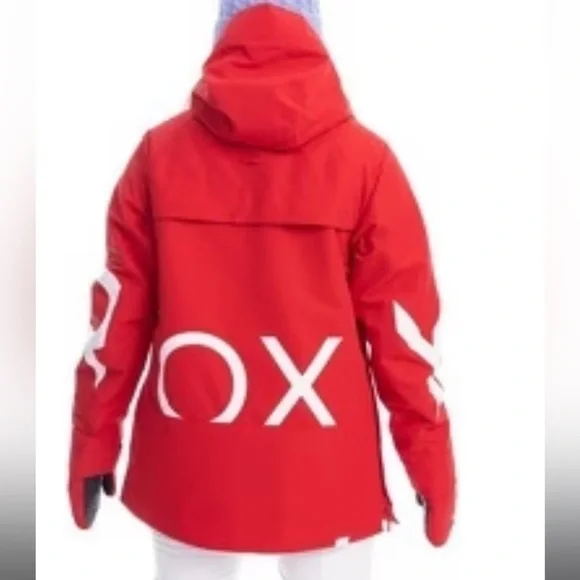 NWT ROXY RED PULLOVER SKI/BOARD JACKET SIZE LARGE - Picture 2 of 15